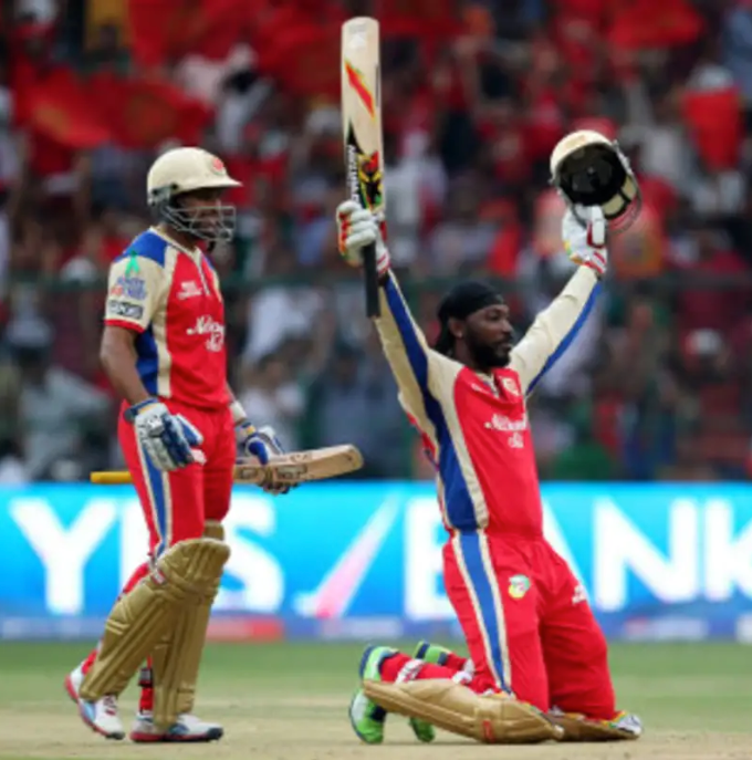 CH Gayle's most sixes in a match