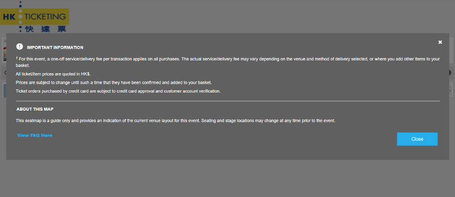 Disclaimer And Terms Of HK Ticketing