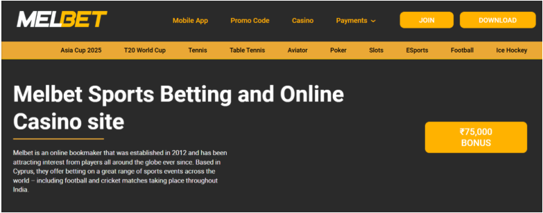 Melbet Cricket Betting Sites